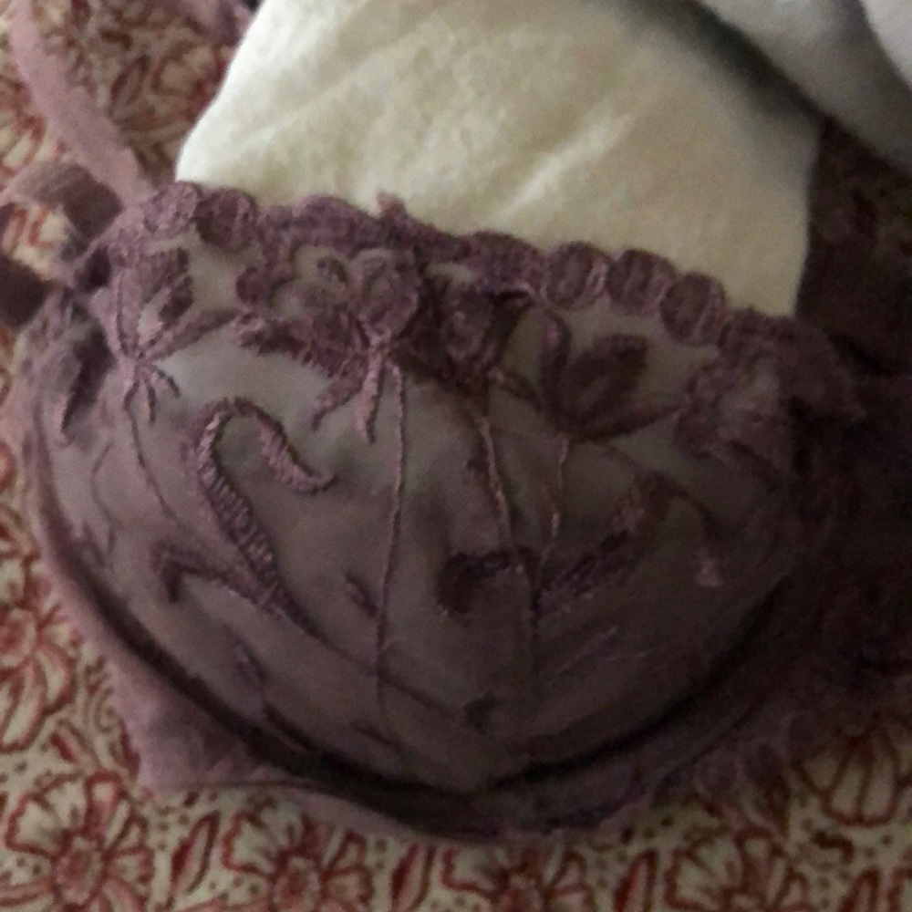 Vintage balconet Demi cup in lavender